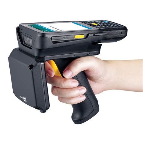 handheld uhf rfid reader writer|rf scanner with label printer.